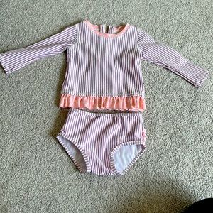 Never worn Ruffle butts swim set